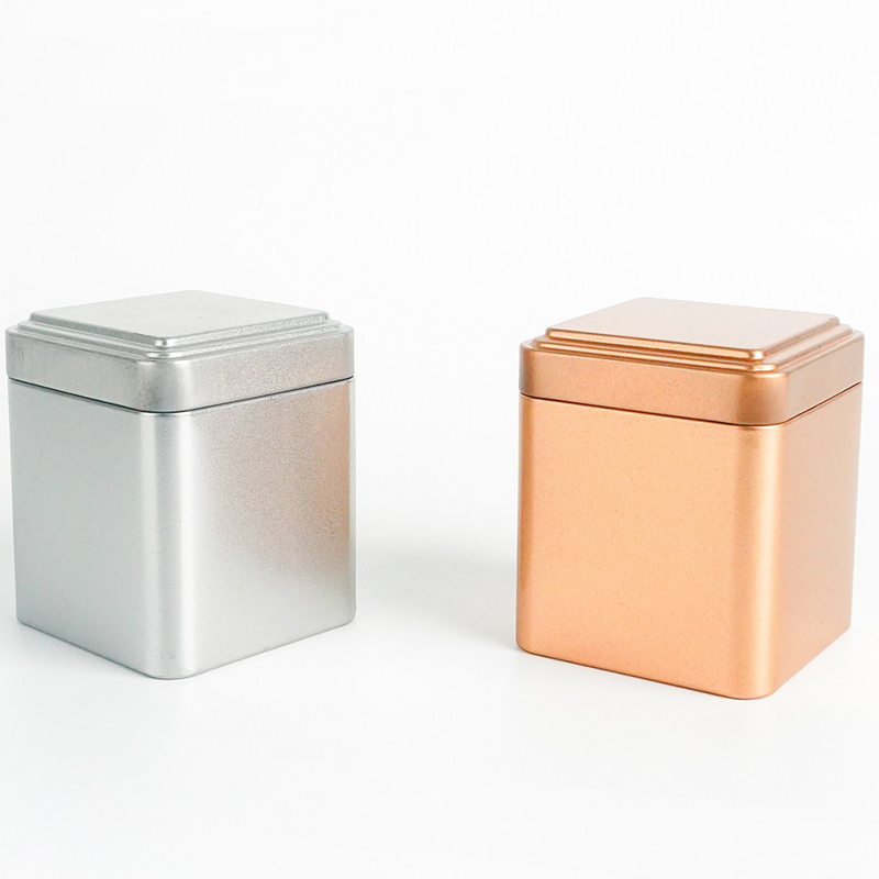 Tea tins Canister with Airtight Single Lids for Loose Tea